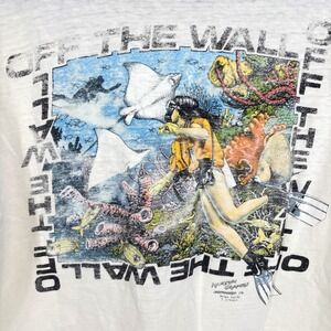 VTG 80s‎ Scuba Diving Magazine Promo Driver Off The Wall Ocean Earth T-Shirt M